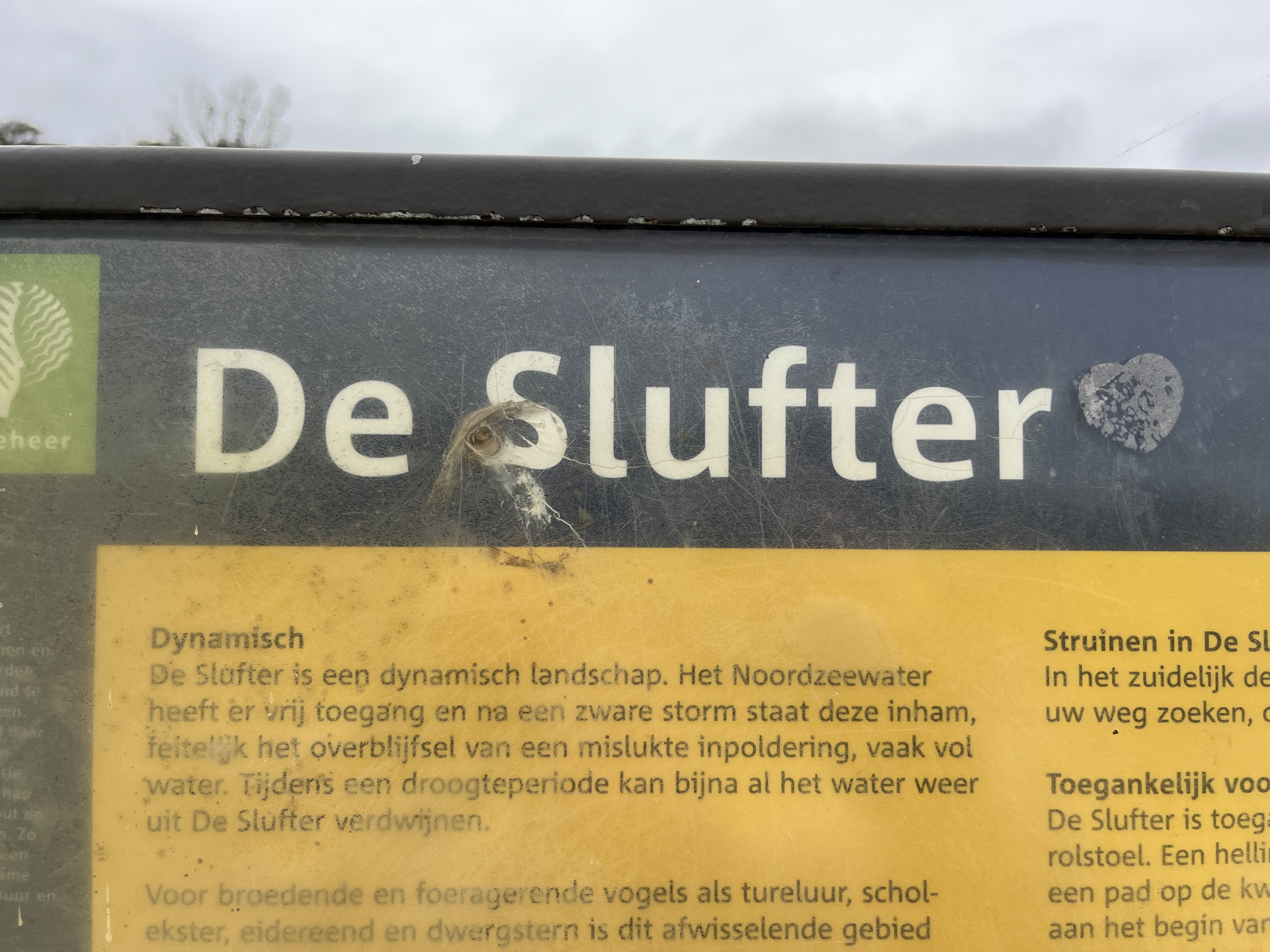 De slufter (Texel). Foto van Gerda van der Meer.